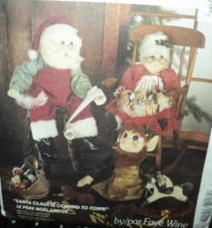 5019  MCCALLS 26'' SANTA CLAUS, MRS. CLAUS, ELF DOLL,CLOTHES PATTERN UNCUT
